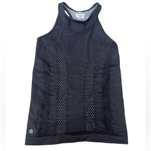 Athleta Black Seamless Burpee Racerback Tank Top